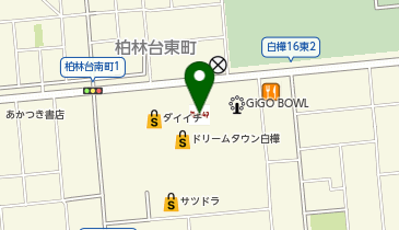 なか卯帯広白樺店の地図画像