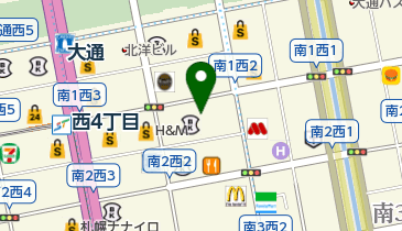 カフェクロワッサン札幌南一条店の地図画像