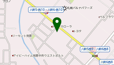 なごやか亭八軒店の地図画像