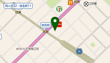 からやま江別弥生町店の地図画像