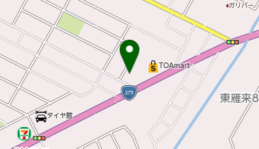 からやま札幌東雁来店の地図画像