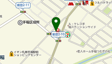 CoCo壱番屋手稲区前田店の地図画像