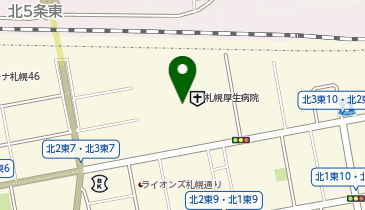 タリーズコーヒー札幌厚生病院店の地図画像