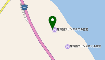 屈斜路プリンスホテル西館の地図画像