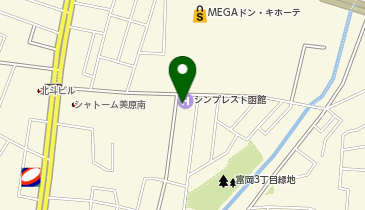 ココテル函館の地図画像