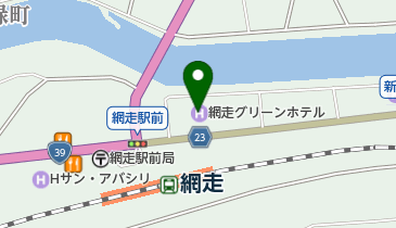 網走グリーンホテルの地図画像