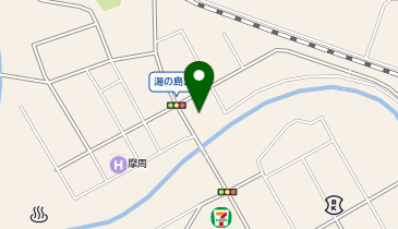 温泉民宿ニューはとやの地図画像