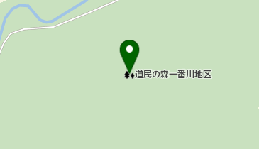道民の森一番川地区の地図画像