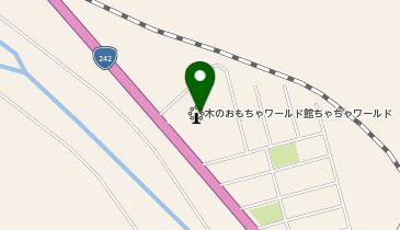 木のおもちゃワールド館ちゃちゃワールドの地図画像