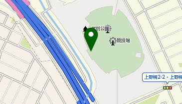 札幌市厚別運動公園競技場の地図画像