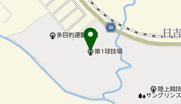 サングリンスポーツヴィレッジ第1球技場の地図画像
