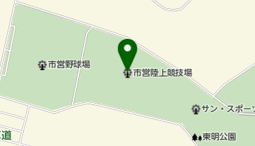 美唄市営陸上競技場の地図画像