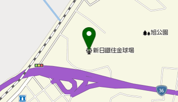 日本製鉄球場の地図画像