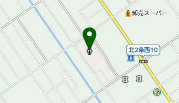 岩見沢市総合体育館の地図画像