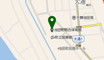 池田町総合体育館の地図画像