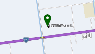 沼田町民体育館の地図画像