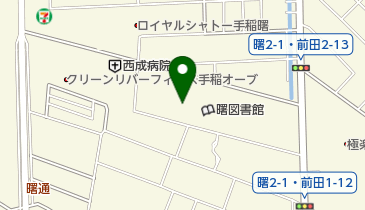 手稲区体育館の地図画像