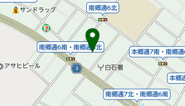 白石区体育館の地図画像