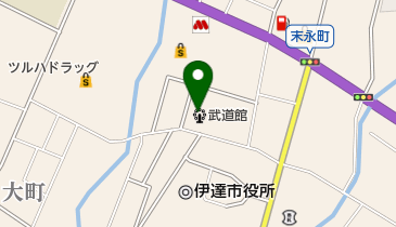 伊達市武道館の地図画像