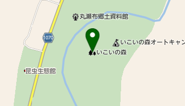 丸瀬布いこいの森オートキャンプ場の地図画像