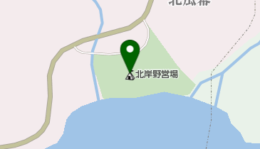 然別湖北岸野営場の地図画像
