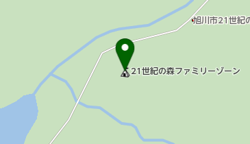旭川市21世紀の森ファミリーゾーンの地図画像
