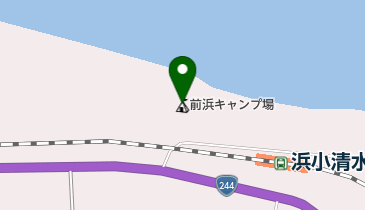 浜小清水前浜キャンプ場の地図画像