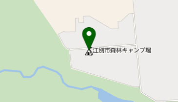 江別市森林キャンプ場の地図画像