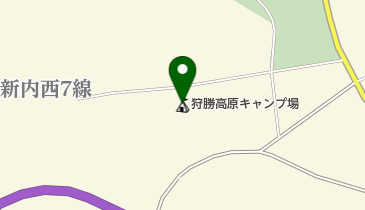 狩勝高原キャンプ場の地図画像