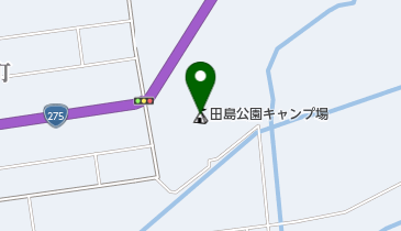 田島公園キャンプ場の地図画像