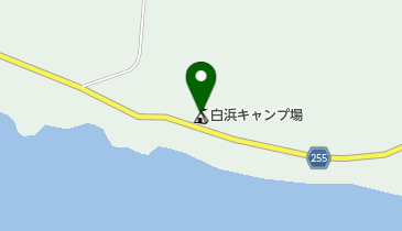 焼尻島白浜キャンプ場の地図画像