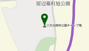 八方台森林公園キャンプ場の地図画像