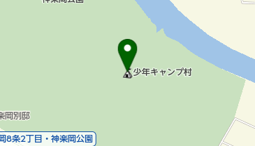 神楽岡公園少年キャンプ村の地図画像