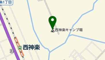 西神楽キャンプ場の地図画像