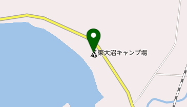 東大沼キャンプ場の地図画像