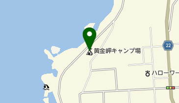 留萌黄金岬キャンプ場の地図画像