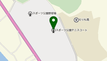 えりも町スポーツ公園テニスコートの地図画像