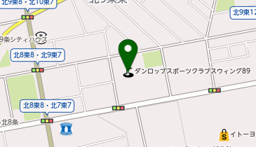 インドアテニス&ゴルフ&ジュニアサッカースウィング89の地図画像