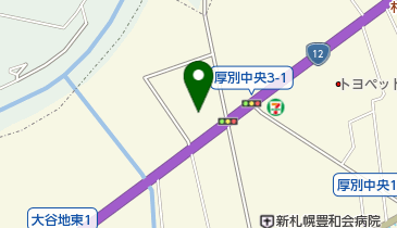 インドアテニスセンターウイング大谷地校の地図画像