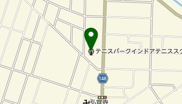 テニスパークインドアテニススクールの地図画像