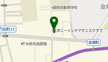 ポニーインドアテニスクラブの地図画像