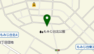もみじ台北公園テニスコートの地図画像