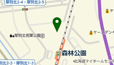 トップインドアステージ札幌森林公園の地図画像