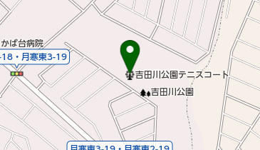 吉田川公園テニスコートの地図画像