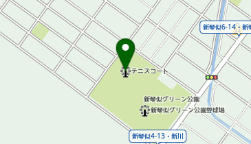 新琴似グリーン公園テニスコートの地図画像