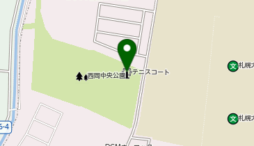 西岡中央公園テニスコートの地図画像