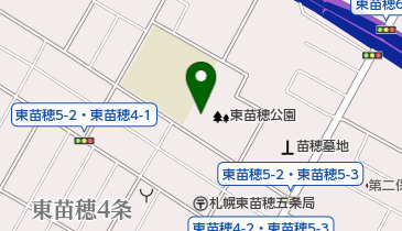 東苗穂公園テニスコートの地図画像