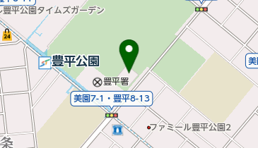 豊平公園テニスコートの地図画像