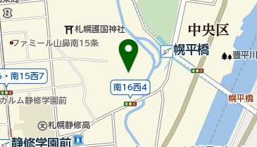 中島公園庭球場の地図画像