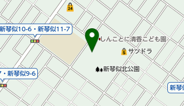 新琴似北公園テニスコートの地図画像